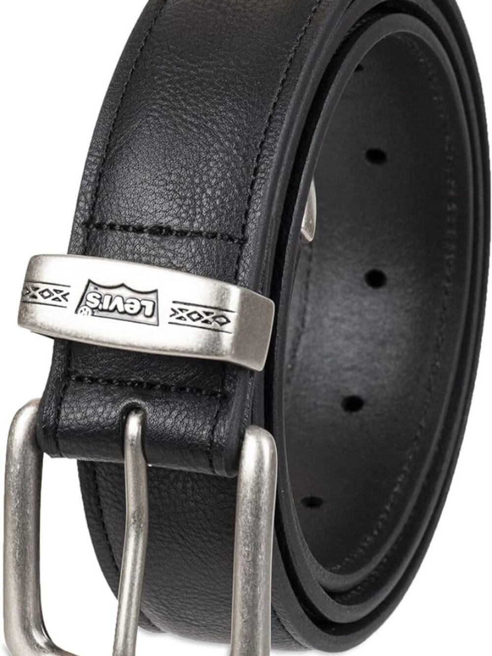 Levi's Men's Brown and Tan Casual Leather Belt - Jeans, Everyday Wear